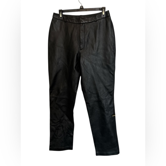 Jaclyn Smith Pants - Jaclyn Smith Genuine Leather Black Pants Size 10